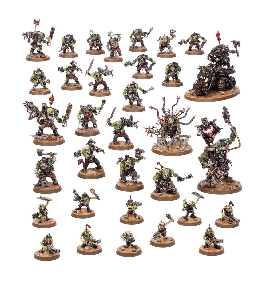 Warhammer 40000 Starter Set Ork Half New on Sprue