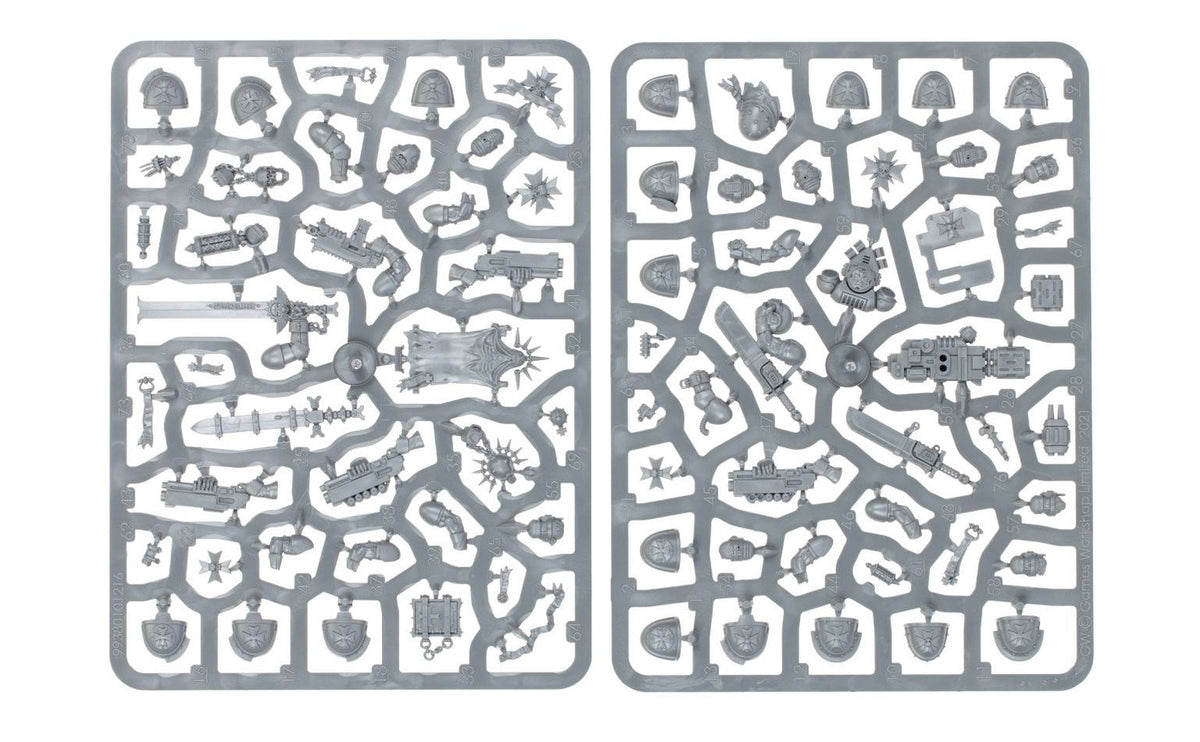 Warhammer 40000 Space Marine Primaris Black Templars Upgrade sprue