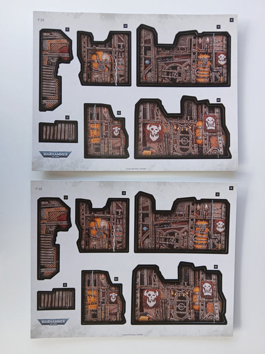Warhammer 40000 terrain and mat from Introductory set