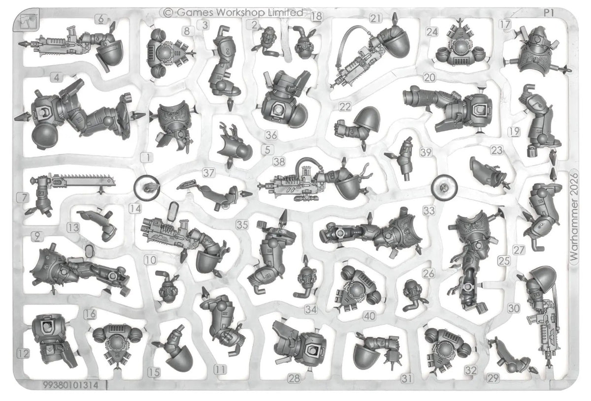 Warhammer 40000 Starter Set Space Marines Intercessors  X5 New on Sprue