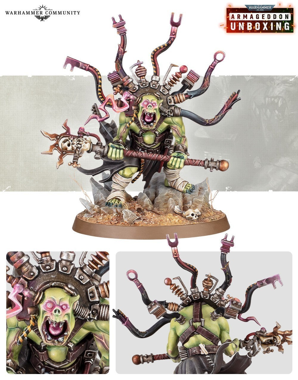Warhammer 40000 Orks Weirdboy ARMAGEDDON NOS