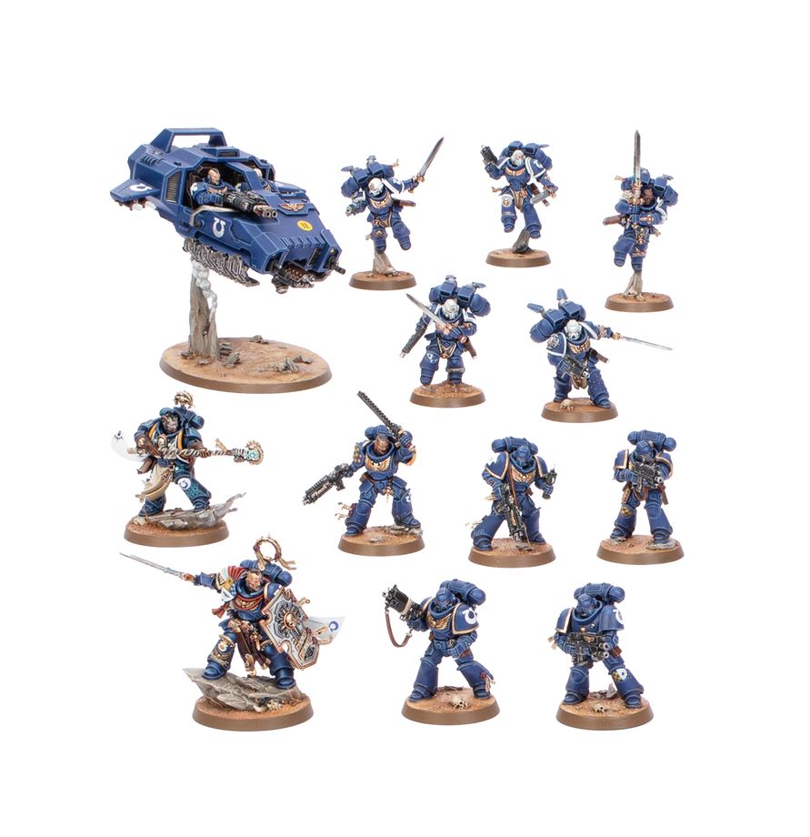 Warhammer 40000 Starter Set Space Marine Half New on Sprue