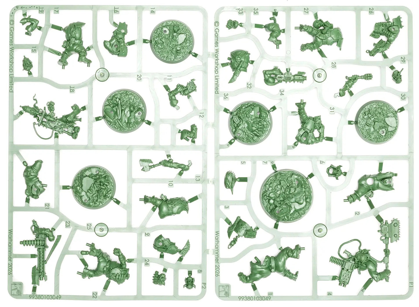 Warhammer 40000 Introductory Set orks Half New on Sprue