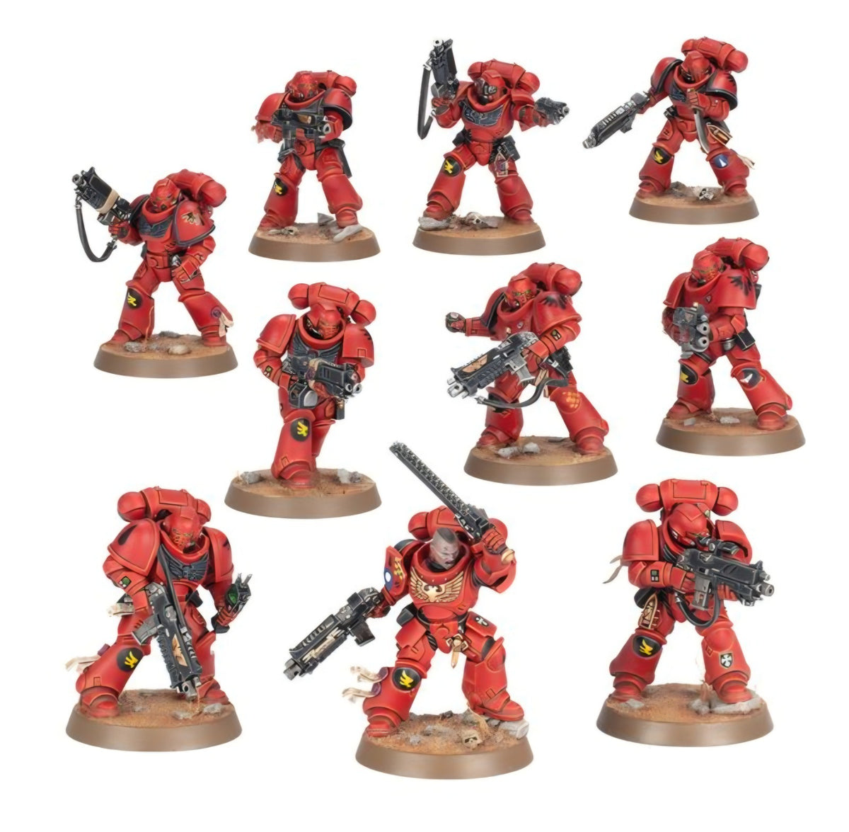 Warhammer 40000 ARMAGEDDON Space Marines Intercessors X10 New on Sprue
