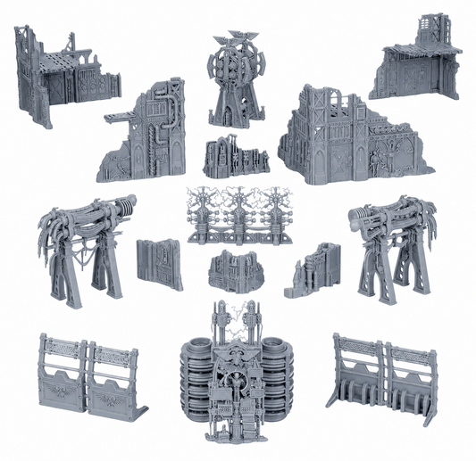 Warhammer 40,000 Starter Set Terrain New on Sprue Unpainted